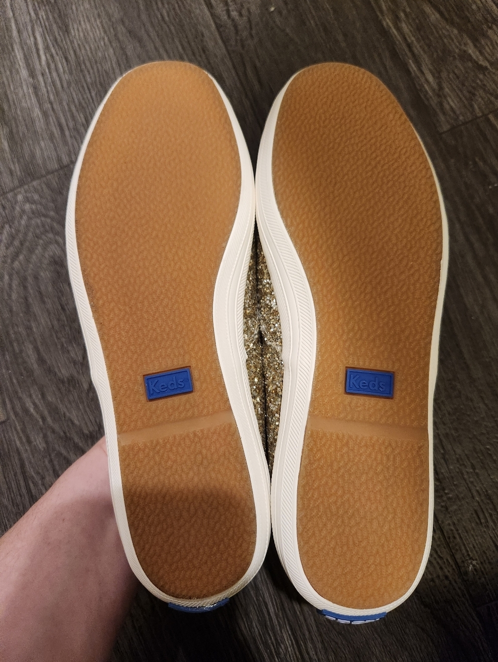 NIB Kate Spade Gold Glitter KEDS 7.5 - Picture 16 of 16